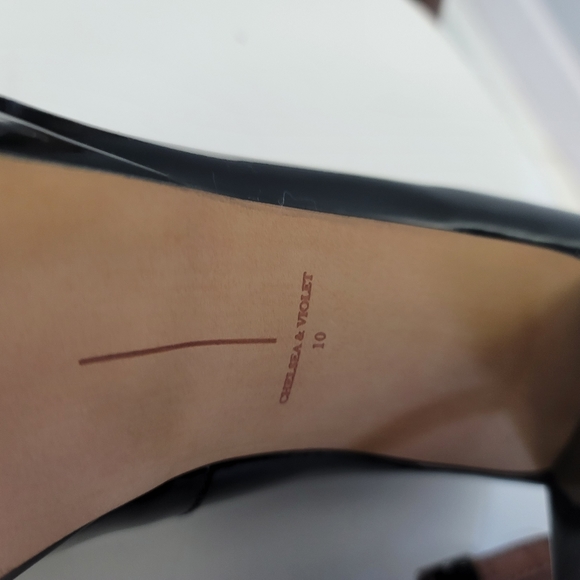 Chelsea & Violet Mia Patent Ankle Strap Platform Pumps - Picture 8 of 10